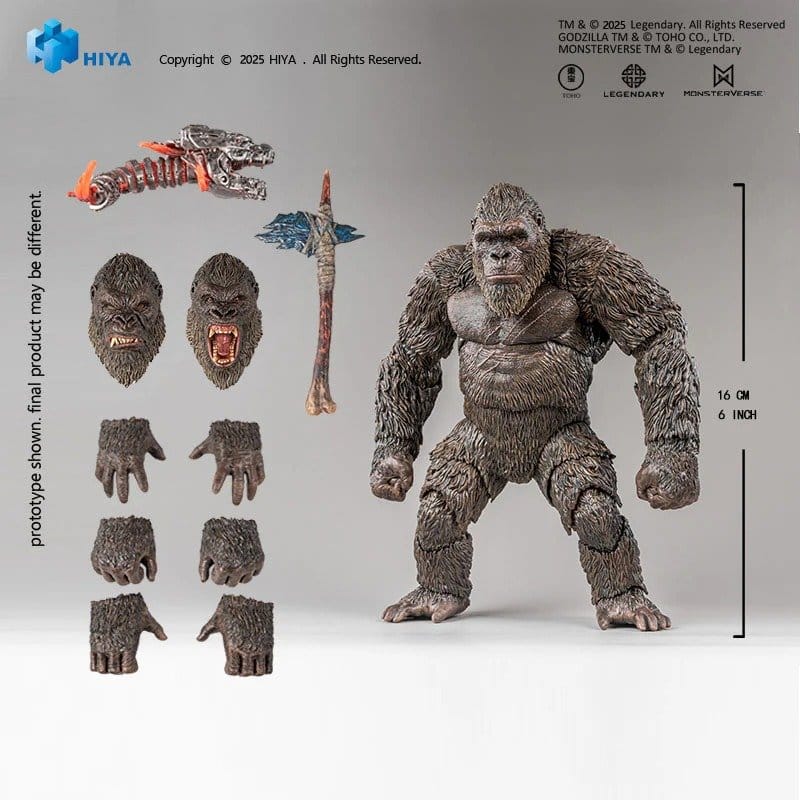 Hiya Toys Godzilla Vs. Kong Exquisite Basic Series Kong 2.0 Actionfigur