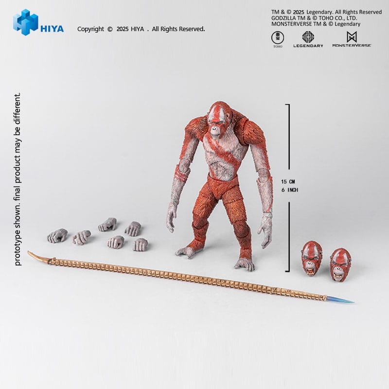 Hiya Toys Godzilla x Kong The New Empire Skar King Exquisite Basic Actionfigur