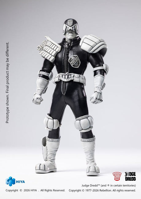 Hiya Toys Judge Dredd Exquisite Super Black & White Ver. 1/12 Actionfigur