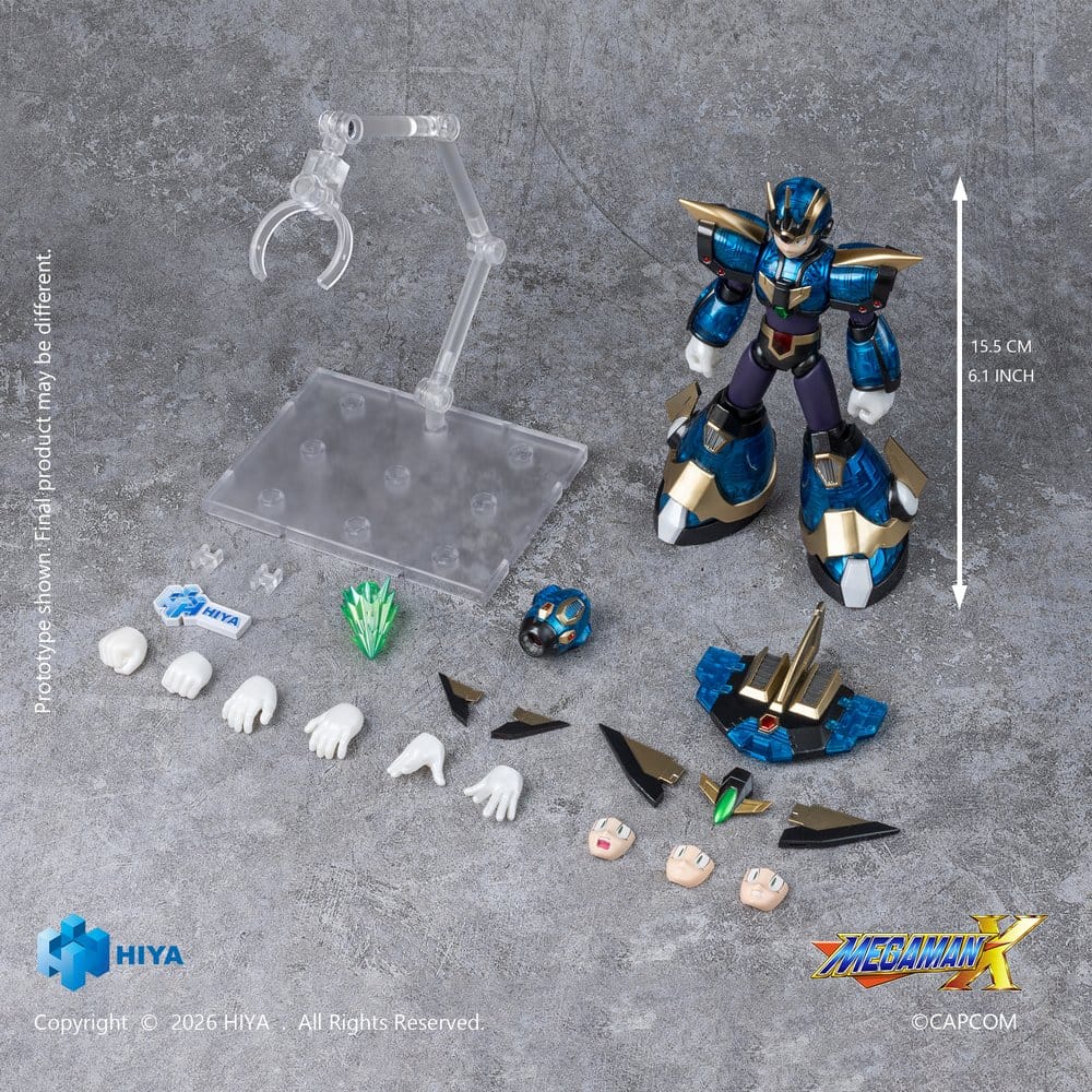 Hiya Toys Mega Man X Exquisite Basic Actionfigur X Ultimate Armor Version