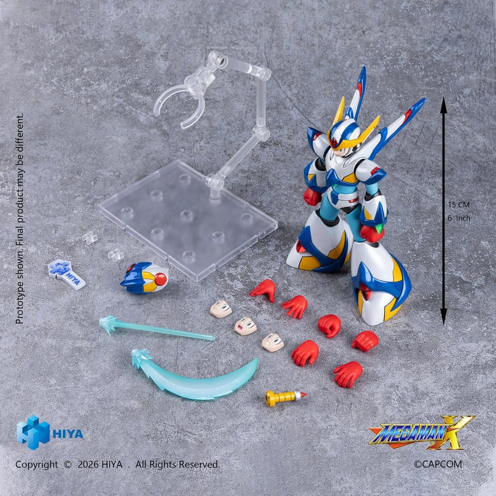 Hiya Toys Mega Man X Exquisite Basic Series X Falcon Armor Version Actionfigur