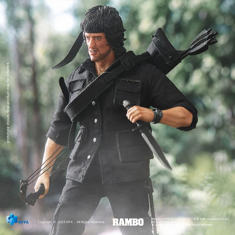 Hiya Toys Rambo First Blood II John Rambo Exquisite Super Series 1/12 Actionfigur