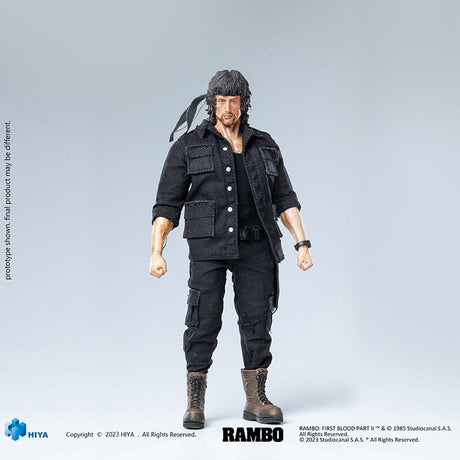 Hiya Toys Rambo First Blood II John Rambo Exquisite Super Series 1/12 Actionfigur
