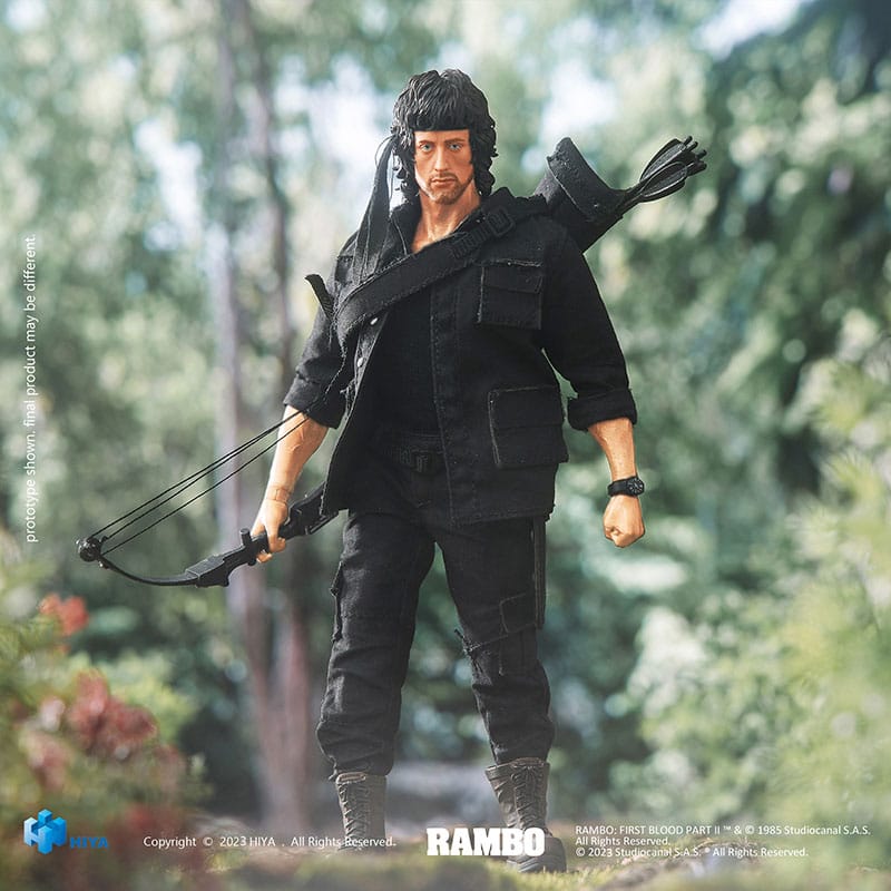 Hiya Toys Rambo First Blood II John Rambo Exquisite Super Series 1/12 Actionfigur