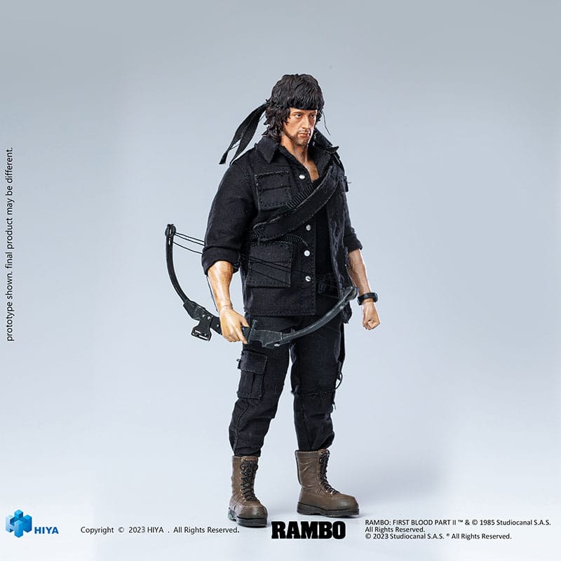 Hiya Toys Rambo First Blood II John Rambo Exquisite Super Series 1/12 Actionfigur