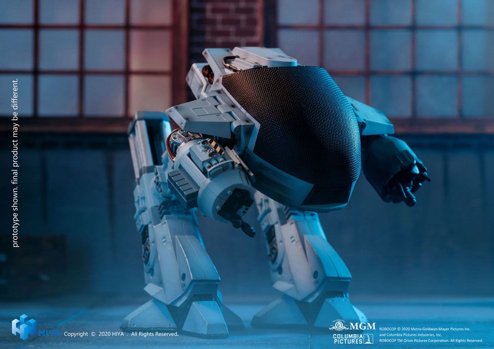 Hiya Toys Robocop ED209 Battle Damaged mit Sound Actionfigur