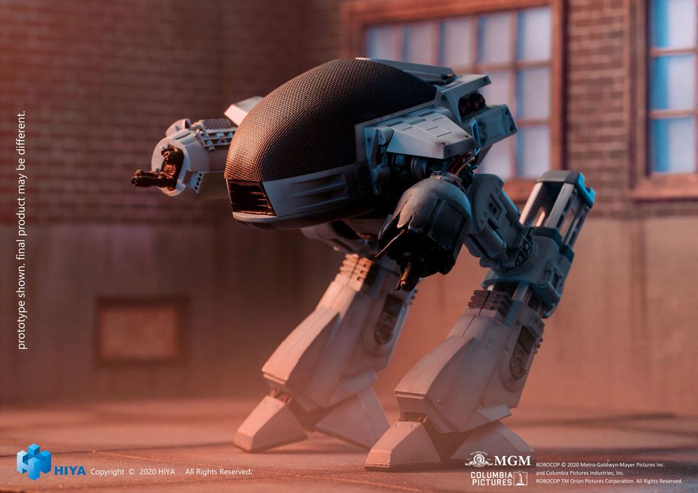 Hiya Toys Robocop ED209 Battle Damaged mit Sound Actionfigur