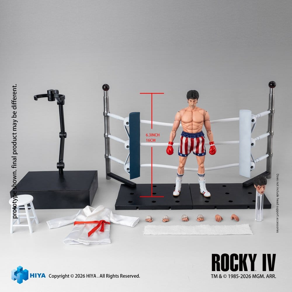 Hiya Toys Rocky IV Rocky Boxer Version 1/12 Actionfigur