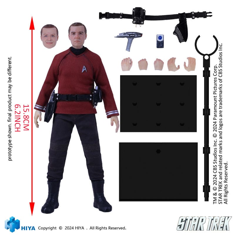 Hiya Toys Star Trek 2009 Scotty Exquisite Super Series 1/12 Actionfigur