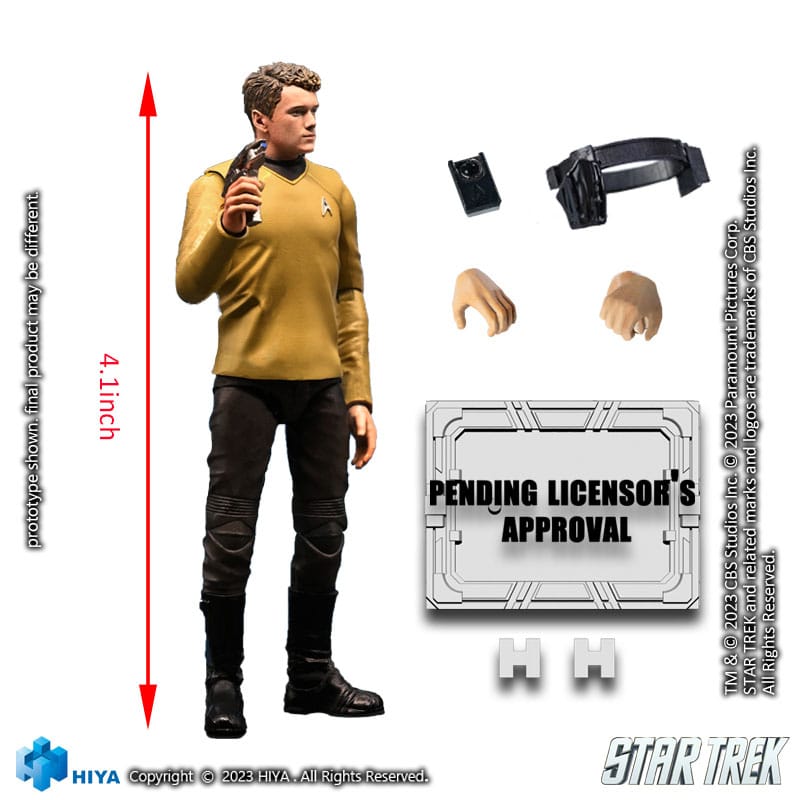 Hiya Toys Star Trek Exquisite Mini Chekov Star Trek 2009 1/18 Actionfigur