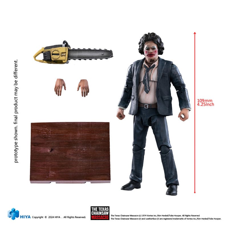 Hiya Toys Texas Chainsaw Massacre (1974) Exquisite Mini LeatherFace Pretty Woman Mask 1/18 Actionfigur