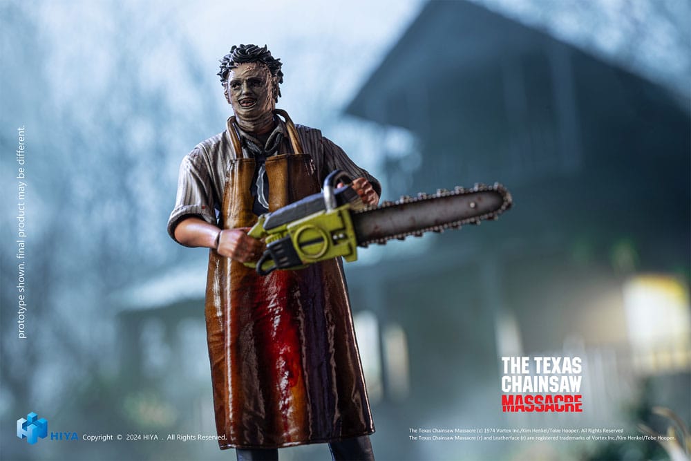 Hiya Toys Texas Chainsaw Massacre (1974) LeatherFace Killing Mask Exquisite Mini 1/18 Actionfigur