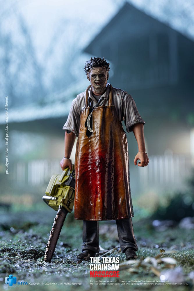Hiya Toys Texas Chainsaw Massacre (1974) LeatherFace Killing Mask Exquisite Mini 1/18 Actionfigur