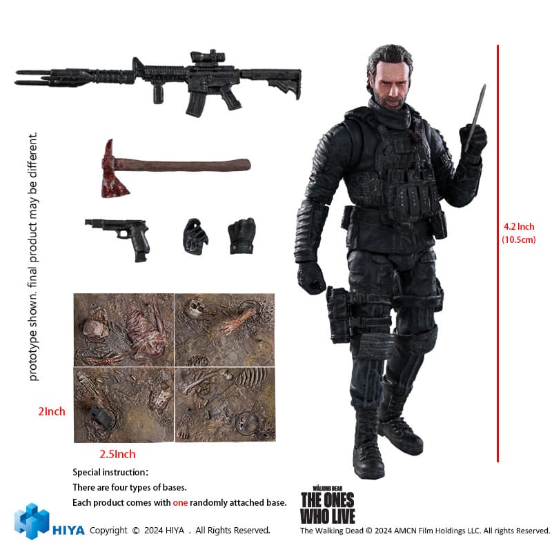 Hiya Toys The Walking Dead The Ones Who Lived Rick Grimes Exquisite Mini 1/18 Actionfigur
