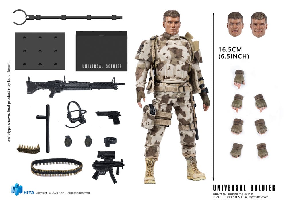 Hiya Toys Universal Soldier Dolph Lundgren Andrew Scott 1/12 Actionfigur