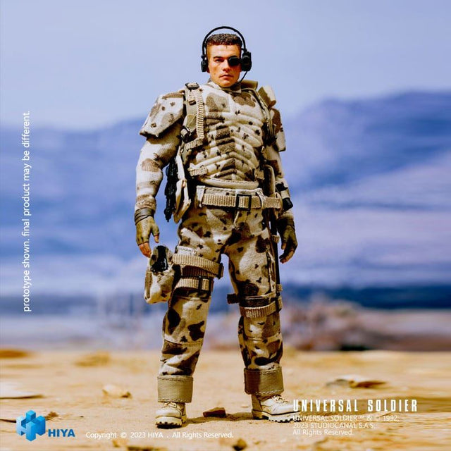 Hiya Toys Universal Soldier Luc Deveraux Jean-Claude van Damme 1/12 Actionfigur