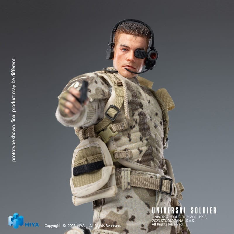 Hiya Toys Universal Soldier Luc Deveraux Jean-Claude van Damme 1/12 Actionfigur