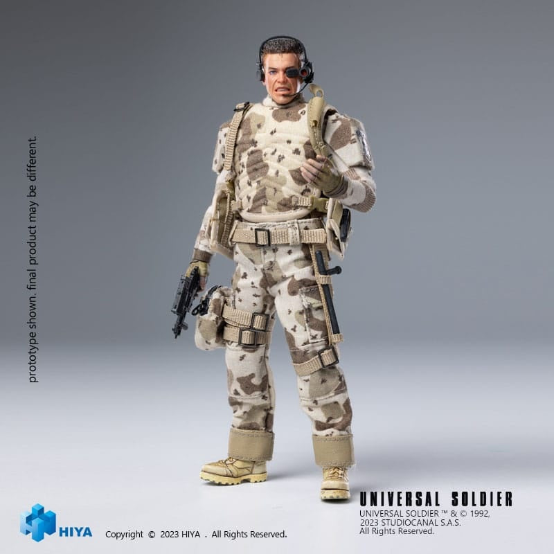 Hiya Toys Universal Soldier Luc Deveraux Jean-Claude van Damme 1/12 Actionfigur