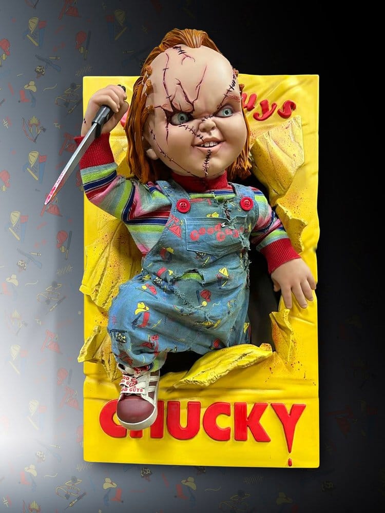 Hollywood Collectibles Group Bride of Chucky Chucky 1/2 Wand-Skulptur