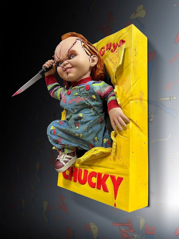 Hollywood Collectibles Group Bride of Chucky Chucky 1/2 Wand-Skulptur