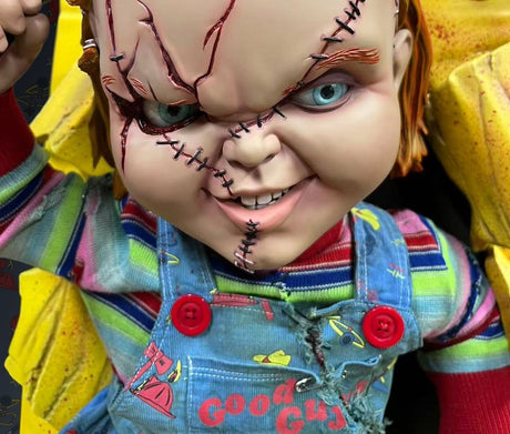 Hollywood Collectibles Group Bride of Chucky Chucky 1/2 Wand-Skulptur