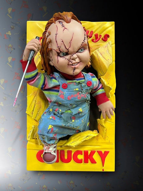 Hollywood Collectibles Group Bride of Chucky Chucky 1/2 Wand-Skulptur