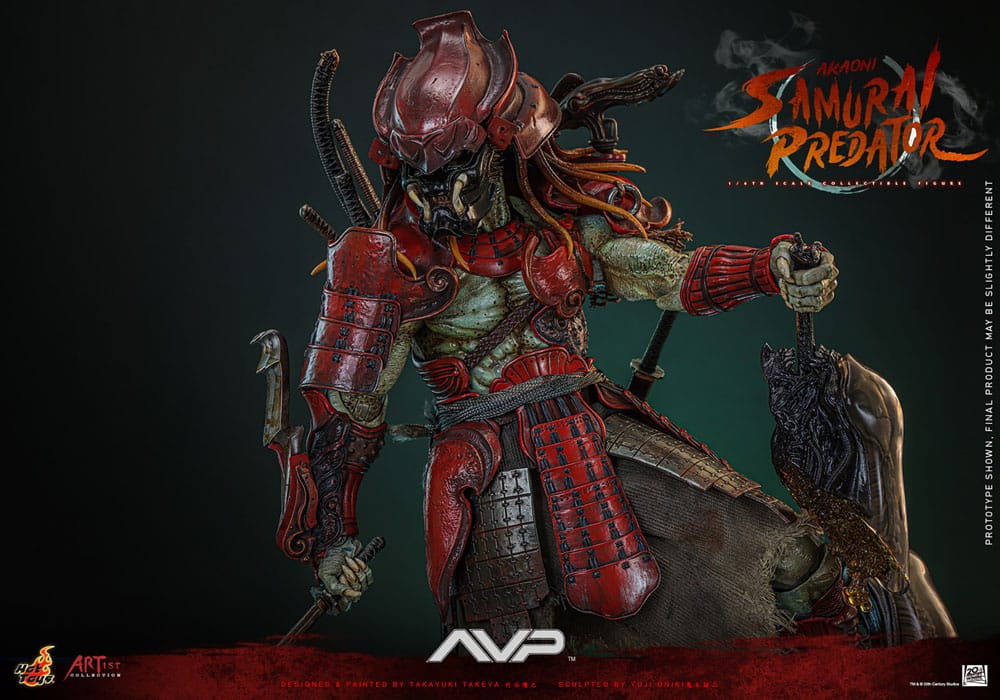Hot Toys Alien vs. Predator Akaoni Samurai Predator 1/6 Actionfigur