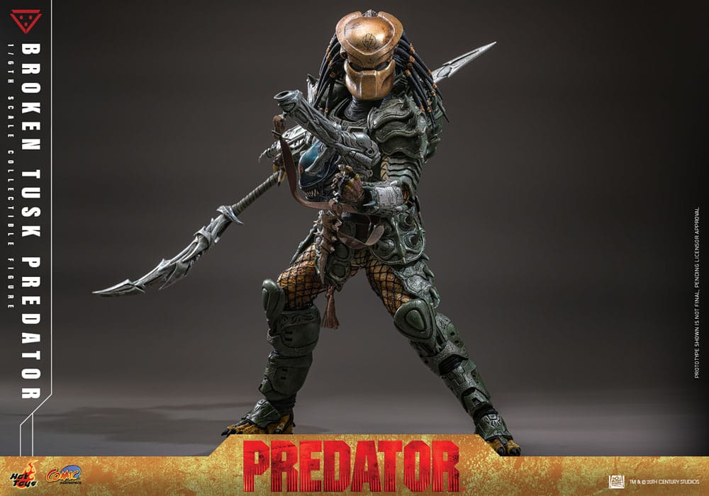 Hot Toys Alien vs. Predator Broken Tusk Predator Comic Masterpiece 1/6 Actionfigur