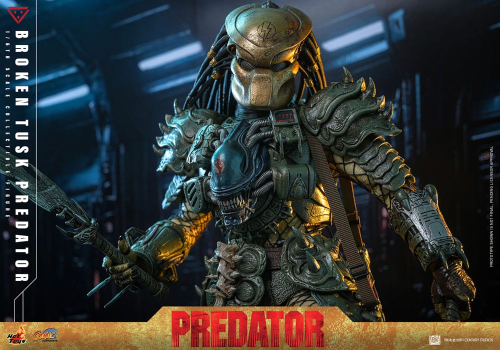 Hot Toys Alien vs. Predator Broken Tusk Predator Comic Masterpiece 1/6 Actionfigur