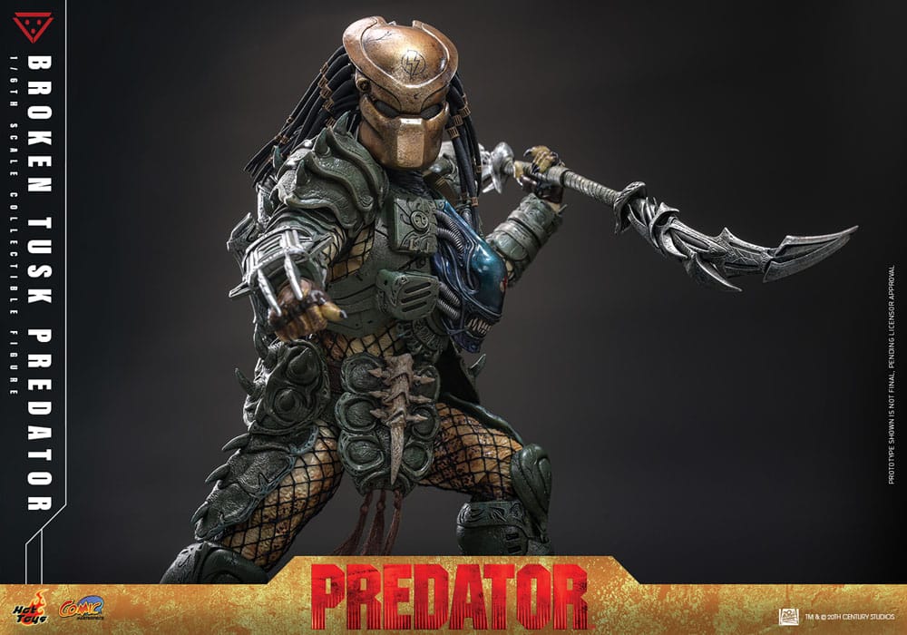 Hot Toys Alien vs. Predator Broken Tusk Predator Comic Masterpiece 1/6 Actionfigur