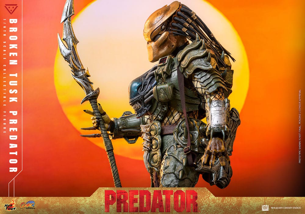Hot Toys Alien vs. Predator Broken Tusk Predator Comic Masterpiece 1/6 Actionfigur