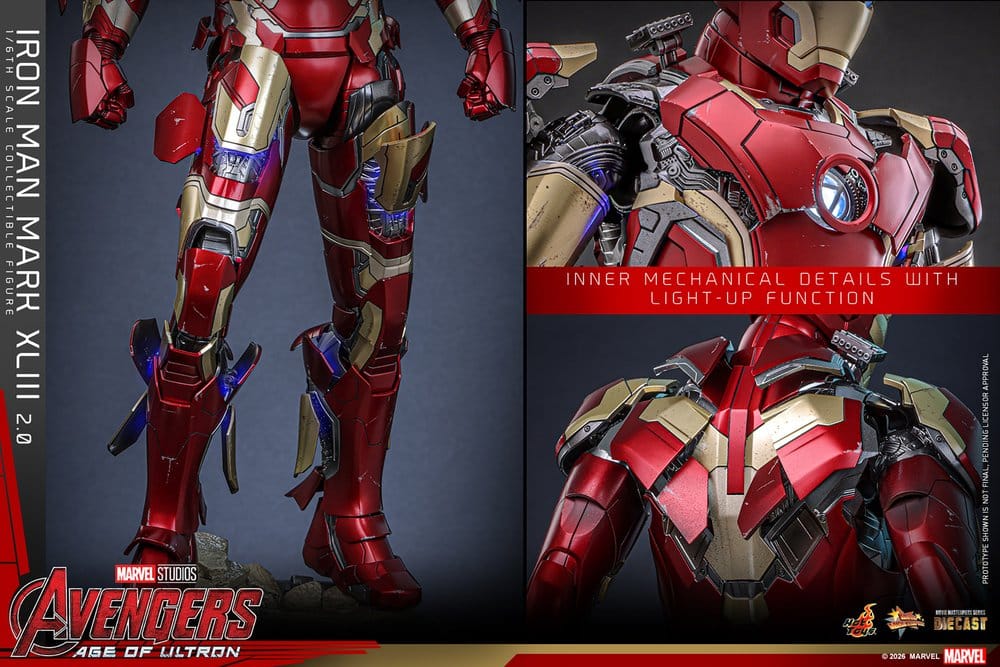 Hot Toys Avengers: Age of Ultron Iron Man Mark XLIII (2.0) Diecast 1/6 Actionfigur