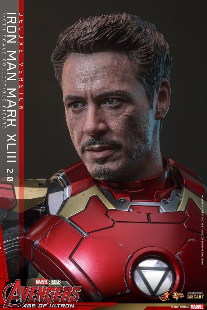 Hot Toys Avengers: Age of Ultron Movie Masterpiece Diecast Actionfigur 1/6 Iron Man Mark XLIII (2.0) (Deluxe Version)