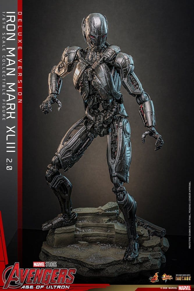 Hot Toys Avengers: Age of Ultron Movie Masterpiece Diecast Actionfigur 1/6 Iron Man Mark XLIII (2.0) (Deluxe Version)