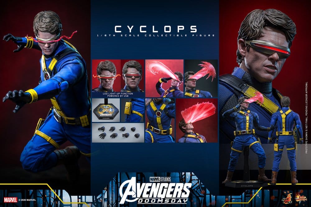 Hot Toys Avengers Doomsday Cyclops 1/6 Actionfigur