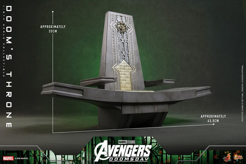 Hot Toys Avengers Doomsday Doctor Doom Thron 1/6 Actionfigurenzubehör