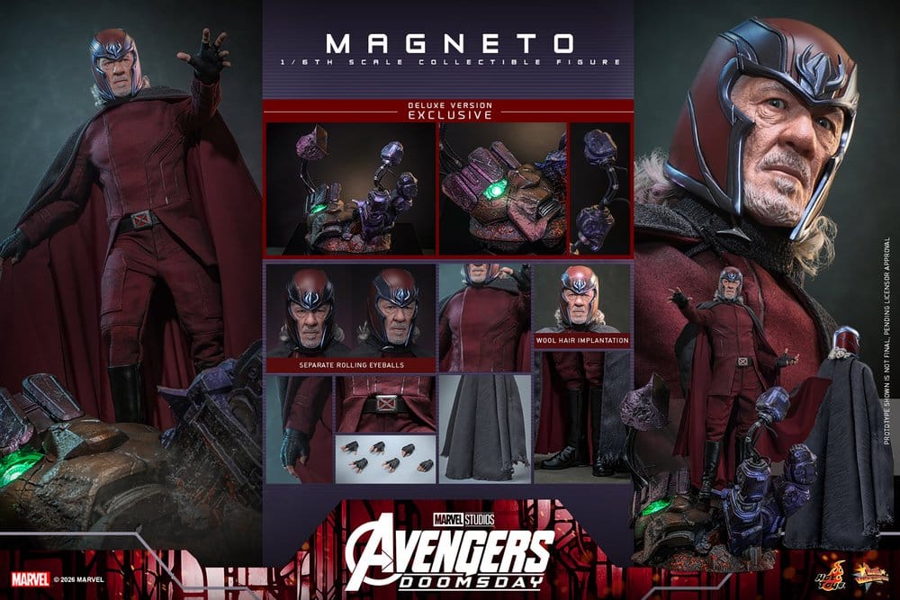 Hot Toys Avengers Doomsday Magneto Deluxe Version 1/6 Actionfigur