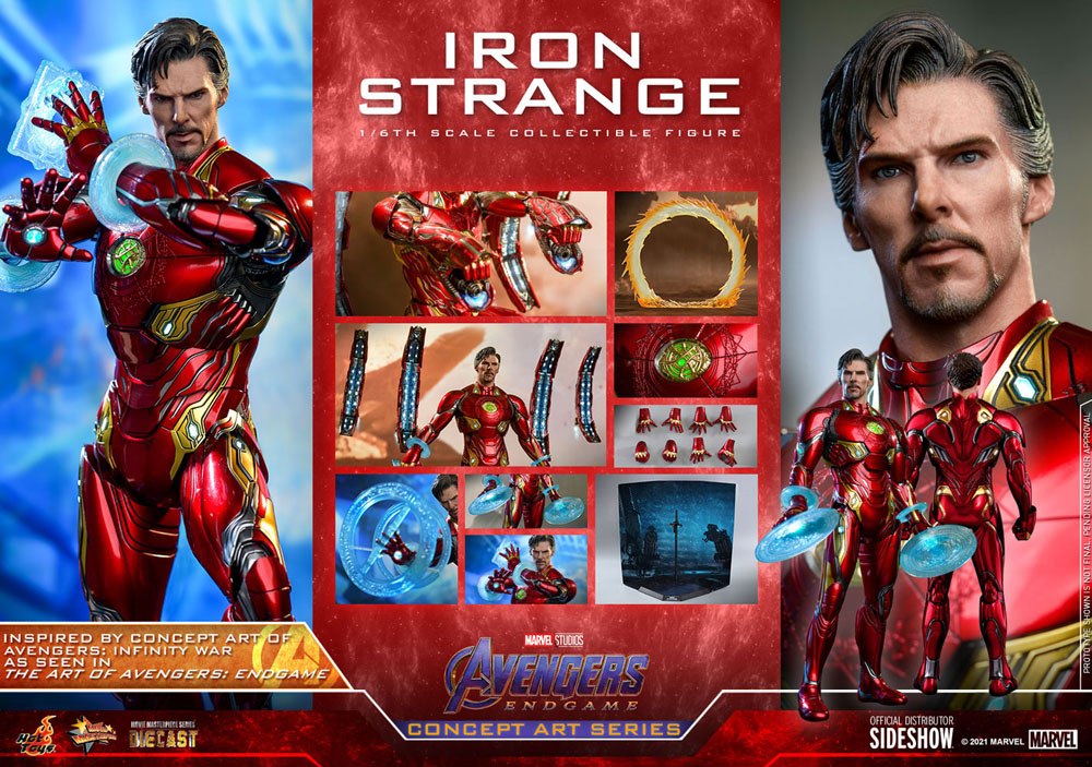 Hot Toys Avengers: Endgame Concept Art Series PVC Actionfigur 1/6 Iron Strange 32 cm