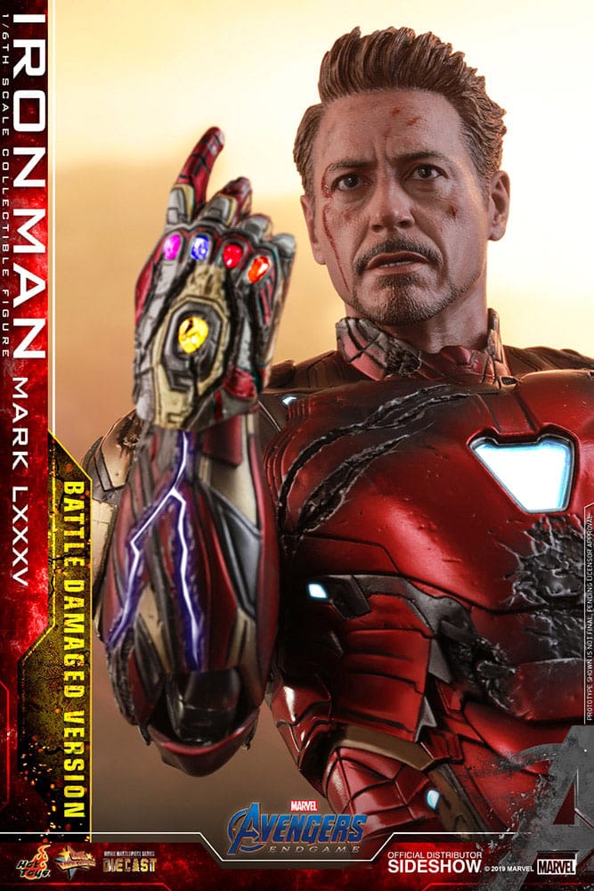 Hot Toys Avengers Endgame Iron Man Mark LXXXV (Battle Damaged Version) Special Edition Diecast 1/6 Actionfigur