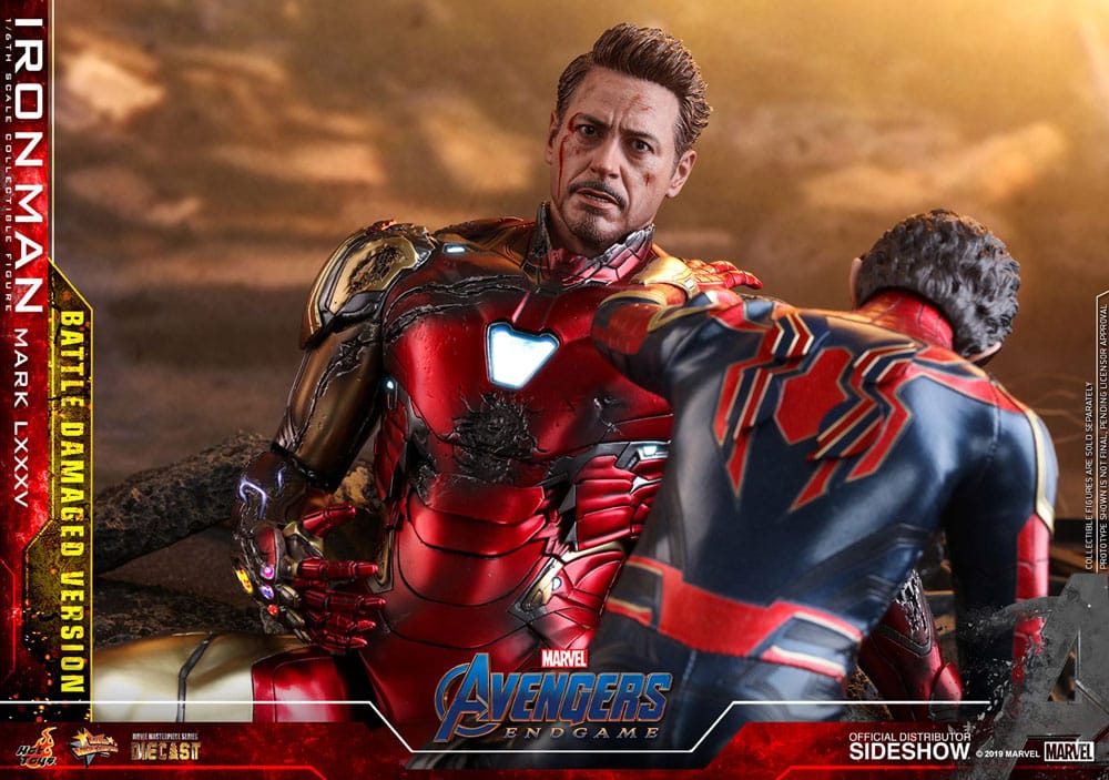 Hot Toys Avengers Endgame Iron Man Mark LXXXV (Battle Damaged Version) Special Edition Diecast 1/6 Actionfigur