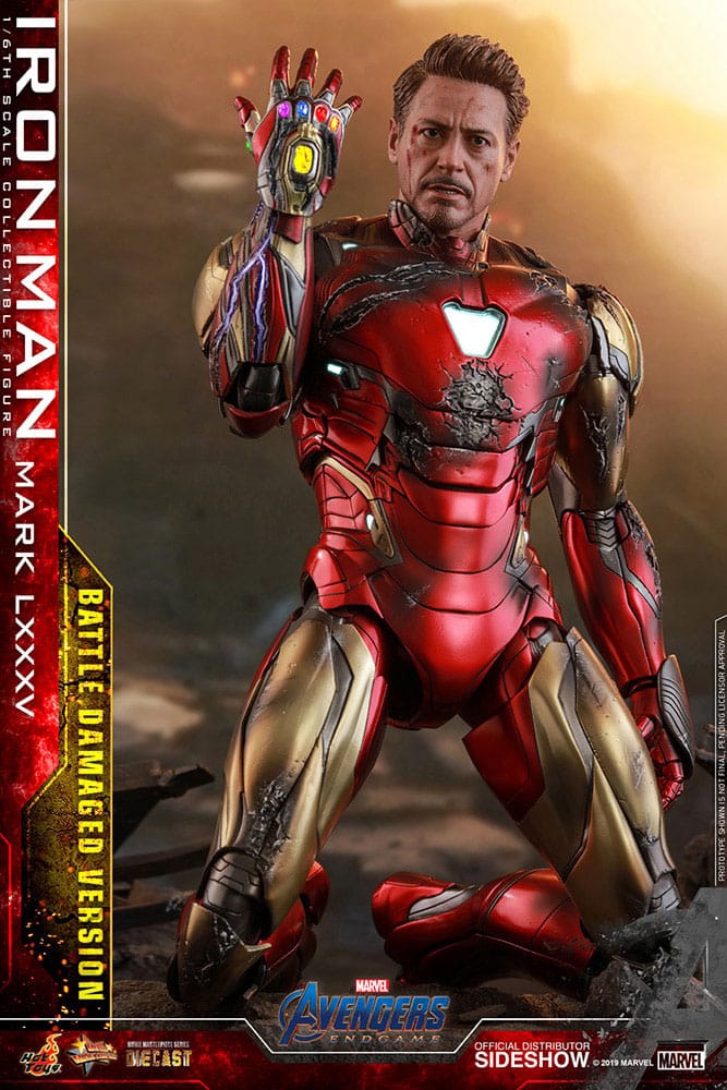 Hot Toys Avengers Endgame Iron Man Mark LXXXV (Battle Damaged Version) Special Edition Diecast 1/6 Actionfigur
