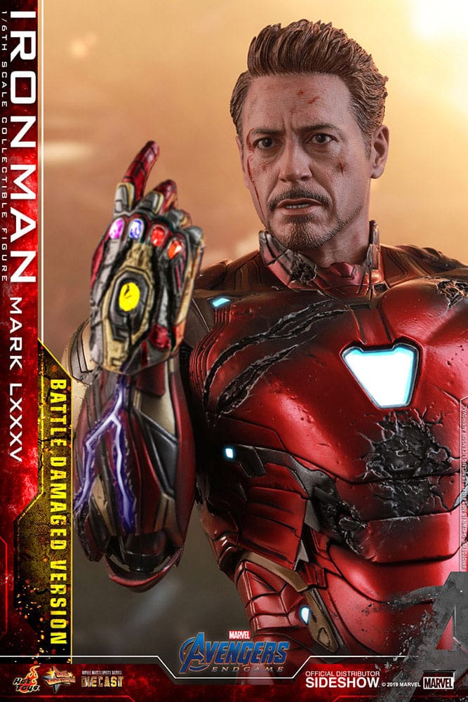 Hot Toys Avengers Endgame Iron Man Mark LXXXV (Battle Damaged Version) Special Edition Diecast 1/6 Actionfigur