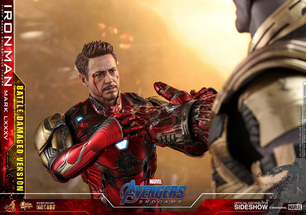 Hot Toys Avengers Endgame Iron Man Mark LXXXV (Battle Damaged Version) Special Edition Diecast 1/6 Actionfigur