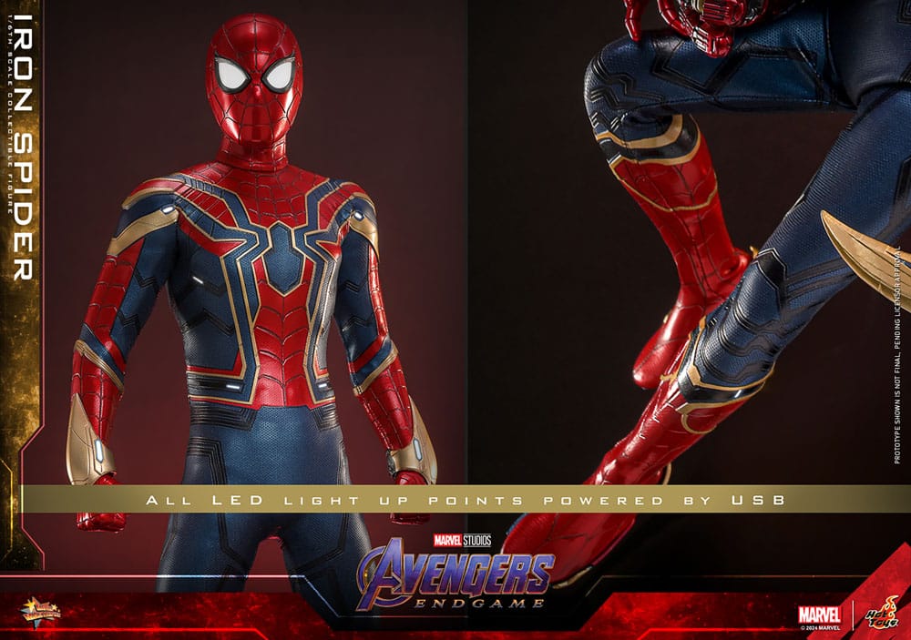 Hot Toys Avengers Endgame ron Spider 1/6 Actionfigur