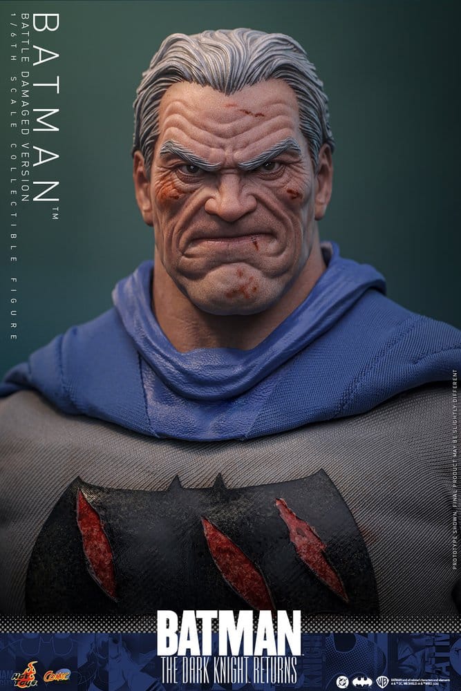 Hot Toys Batman: The Dark Knight Returns Comic Masterpiece Actionfigur 1/6 Batman (Battle Damaged Version) 32 cm