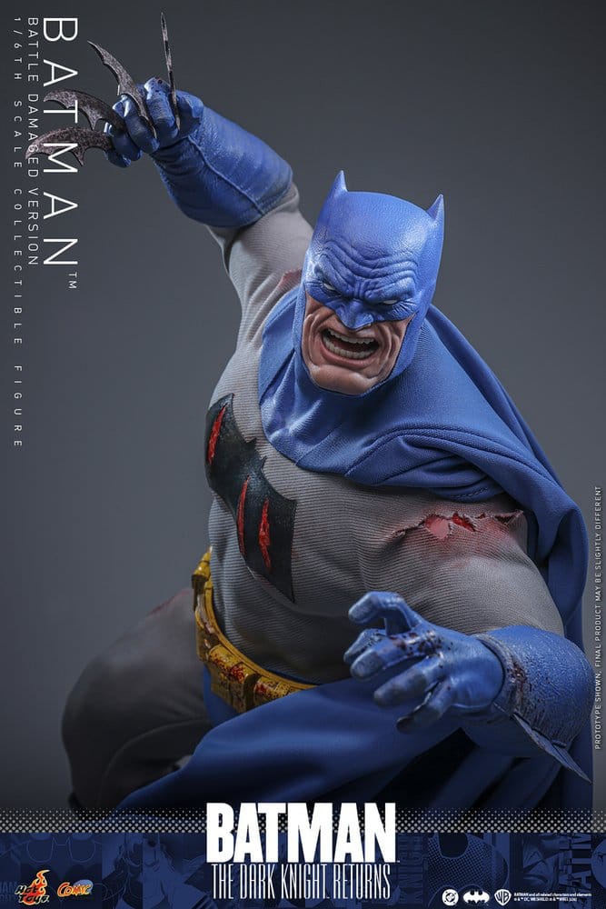 Hot Toys Batman: The Dark Knight Returns Comic Masterpiece Actionfigur 1/6 Batman (Battle Damaged Version) 32 cm