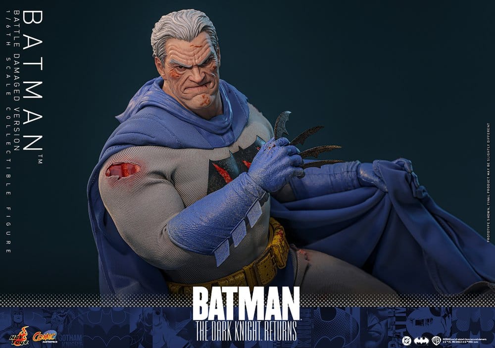 Hot Toys Batman: The Dark Knight Returns Comic Masterpiece Actionfigur 1/6 Batman (Battle Damaged Version) 32 cm