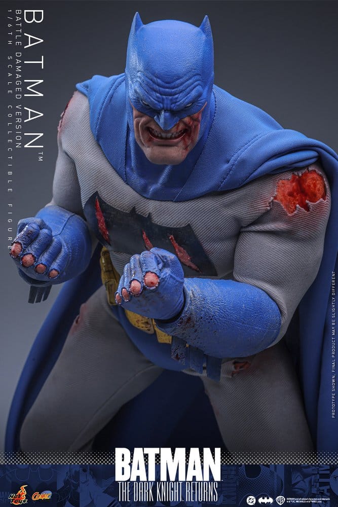 Hot Toys Batman: The Dark Knight Returns Comic Masterpiece Actionfigur 1/6 Batman (Battle Damaged Version) 32 cm