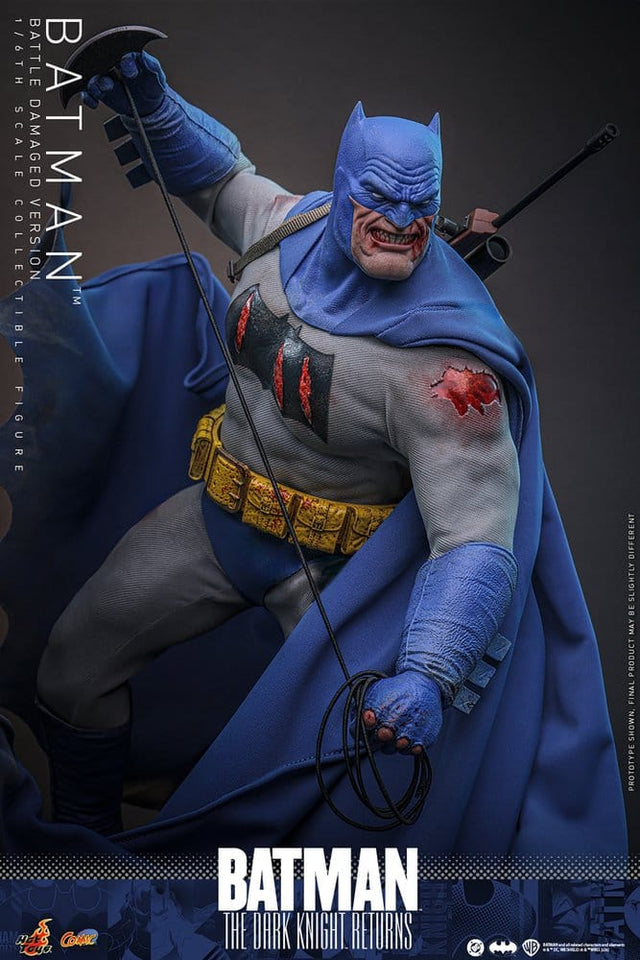 Hot Toys Batman: The Dark Knight Returns Comic Masterpiece Actionfigur 1/6 Batman (Battle Damaged Version) 32 cm