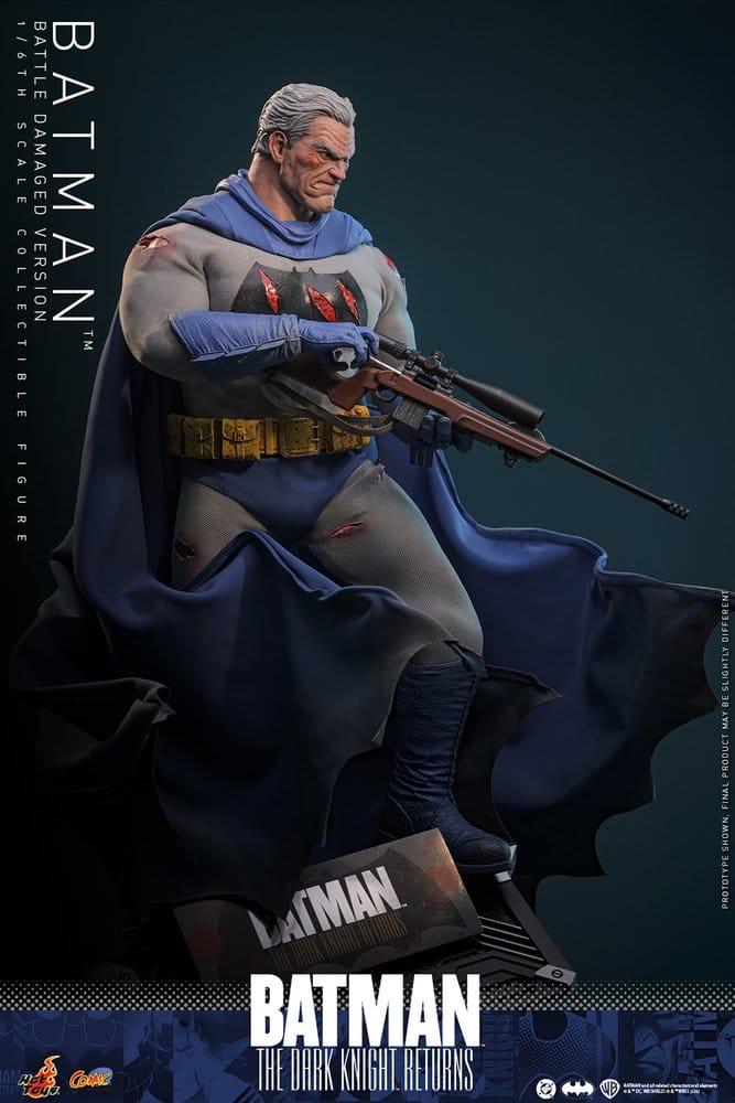 Hot Toys Batman: The Dark Knight Returns Comic Masterpiece Actionfigur 1/6 Batman (Battle Damaged Version) 32 cm
